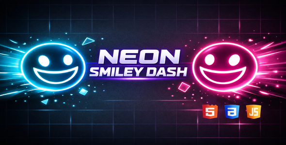 Neon Smiley Dash - HTML5 GAME Neon Smiley Dash - HTML5 GAME