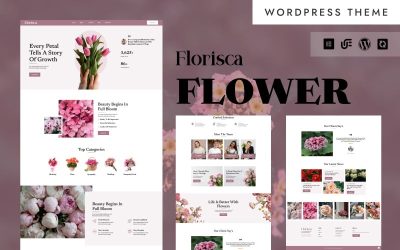 Florisca - Plants, Flowers, Seasonal Bouquets & Decoration WordPress Elementor Theme