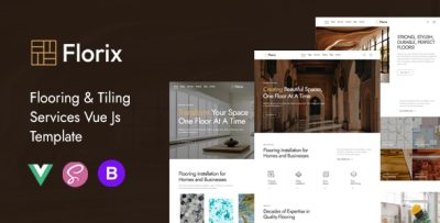 Florix | Flooring & Tiling Services Vue Js Template