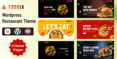 Foodix - Fast Foods & Restaurants WordPress Theme