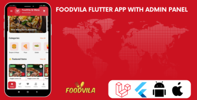 FoodVila Qr Menu Website And Flutter App With Admin Panel