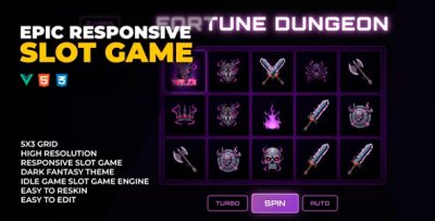 Fortune Dungeon - Responsive Slot Game Engine