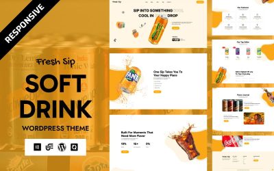 Fresh Sip - Soft Drink Brand Showcase WooCommerce WordPress Elementor Theme