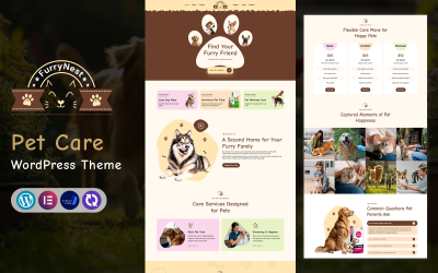 FurryNest – Pet Care & Adoption WordPress Theme