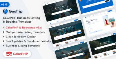GeoTrip - CakePHP Multipurpose Business Listing & Booking Template