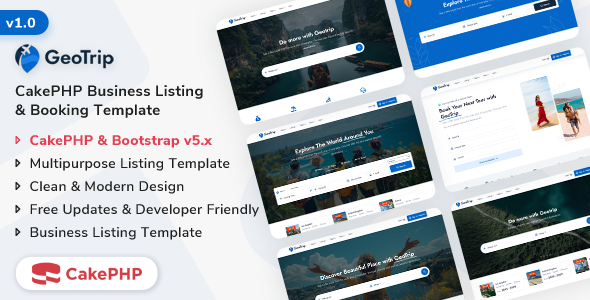 GeoTrip - CakePHP Multipurpose Business Listing & Booking Template GeoTrip - CakePHP Multipurpose Business Listing & Booking Template
