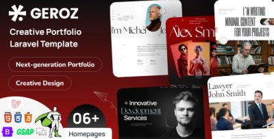 Geroz - Creative Personal Portfolio Laravel Template
