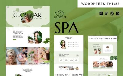 Glowbar - Spa Retreat, Sauna & Ayurveda Center WordPress Elementor Theme
