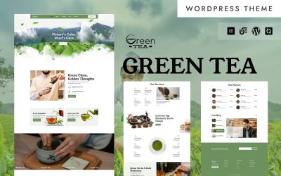 Green Tea - Organic Green Tea Store WordPress Elementor Theme