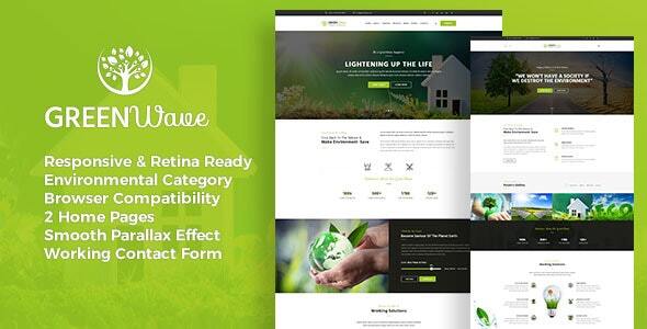 Green Wave - Environment / Non-Profit HTML Template Green Wave - Environment / Non-Profit HTML Template