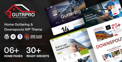 GutrPro - Home Guttering & Downspouts Services WordPress Theme