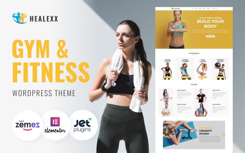 Healexx - Gym Multipurpose Modern WordPress Elementor Theme Healexx - Gym Multipurpose Modern WordPress Elementor Theme