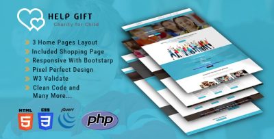 HelpGift - Non-profit, Charity, Fundraising HTML5 Template