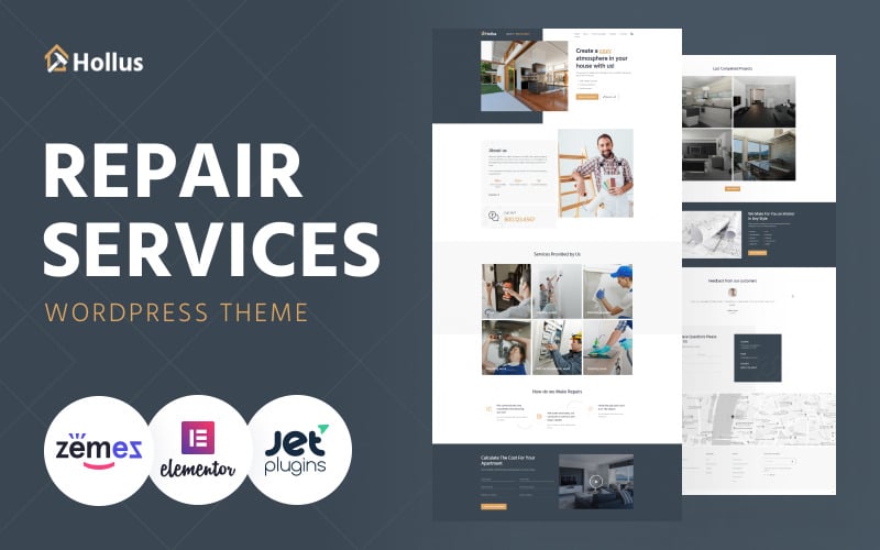 Hollus - Repair Services Multipurpose Modern WordPress Elementor Theme Hollus - Repair Services Multipurpose Modern WordPress Elementor Theme