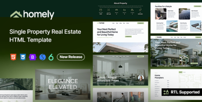 Homely - Single Property Real Estate HTML Template