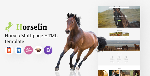 Horselin - Elegant Animals Multipage HTML5 Template Horselin - Elegant Animals Multipage HTML5 Template