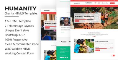 Humanity - Charity HTML5 Bootstrap Template