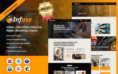 Infuse – Electrician & Electrical Repair WordPress Theme