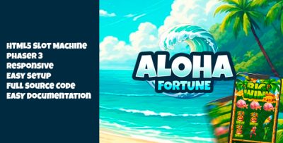 Aloha Fortune - HTML 5 Slot Machine Game | Source Code