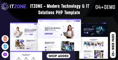 Itzone - Modern Technology & IT Solutions PHP Template