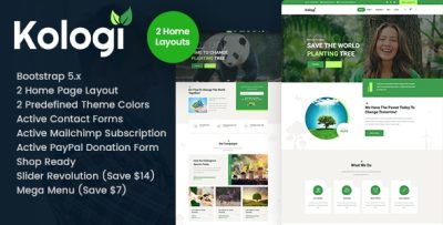 Kologi - Charity NonProfit HTML Template