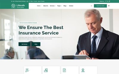 Lifesafe-Insurance Company WordPress Theme