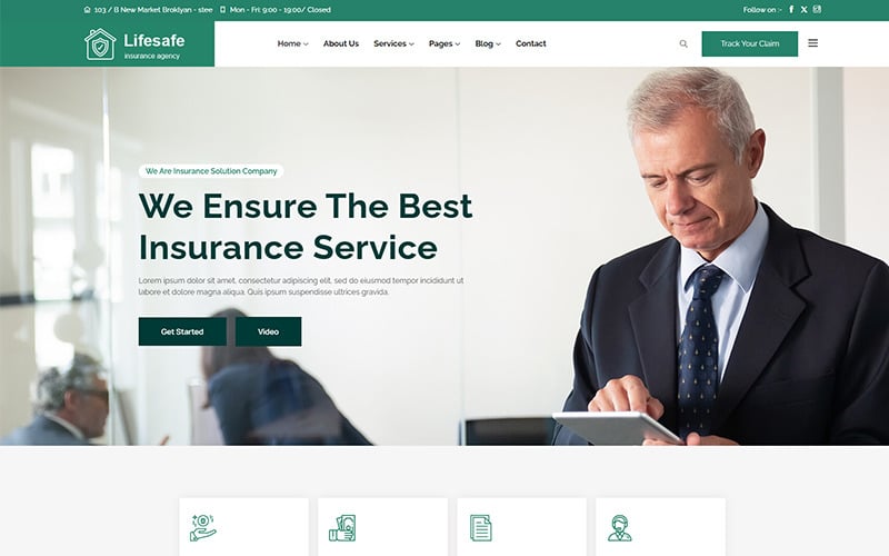 Lifesafe-Insurance Company WordPress Theme Lifesafe-Insurance Company WordPress Theme
