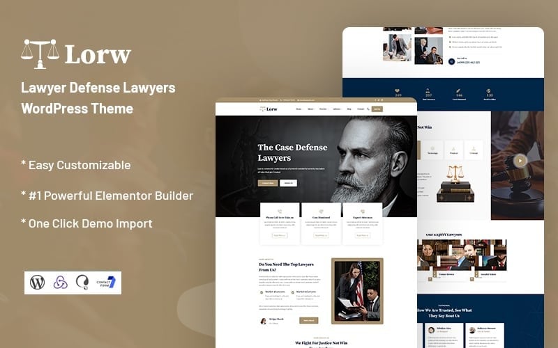 Lorw - Defense Lawyers and law WordPress Theme Lorw - Defense Lawyers and law WordPress Theme