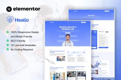 Healio - Medical Service Elementor Template Kit