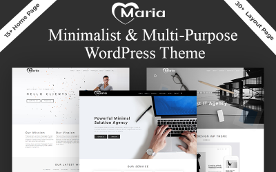 Maria - Minimal & Creative Portfolio WordPress Theme.