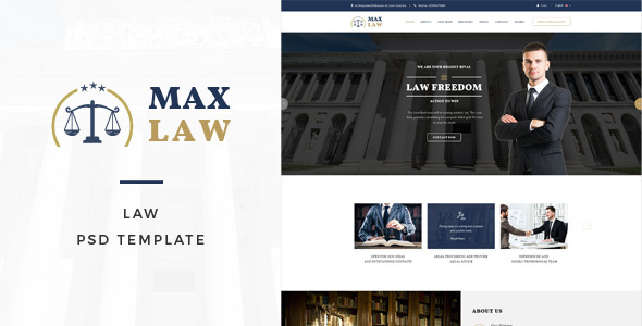 Max Law - Lawyer & Attorney HTML Template Max Law - Lawyer & Attorney HTML Template