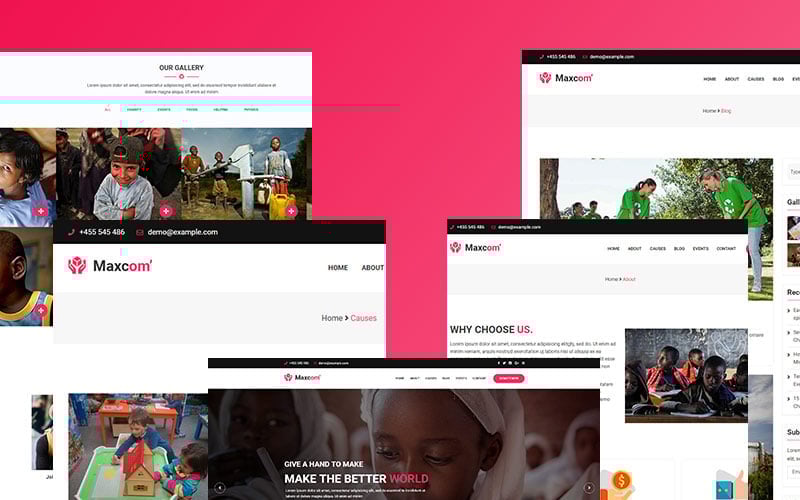 Maxcom -Nonprofit Charity WordPress Theme Maxcom -Nonprofit Charity WordPress Theme
