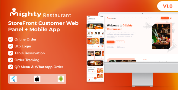 Mighty Restaurant – Restaurant Management System Storefront Add-On (Web & Mobile App) Mighty Restaurant – Restaurant Management System Storefront Add-On (Web & Mobile App)