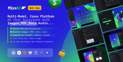 MixxAI - Multi-LLM AI Chatbot, Cross-Platform App with Web & CMS Panel