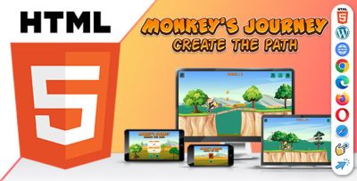 Monkey's Journey Game (HTML5) Create The Path