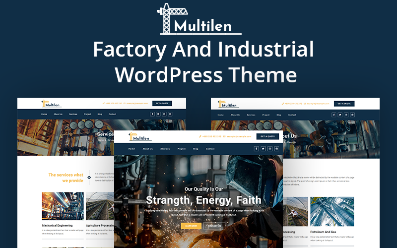 Multilen - Industry & Factory WordPress Theme Multilen - Industry & Factory WordPress Theme
