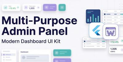 Multipurpose Admin Dashboard UI Kit – Flutter Web SaaS Template