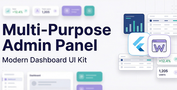 Multipurpose Admin Dashboard UI Kit – Flutter Web SaaS Template Multipurpose Admin Dashboard UI Kit – Flutter Web SaaS Template