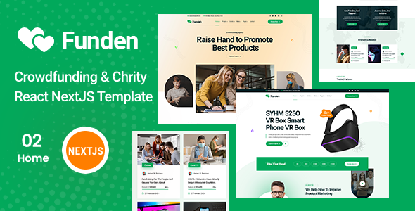 Mundeen - Crowdfunding & Charity React Template Mundeen - Crowdfunding & Charity React Template