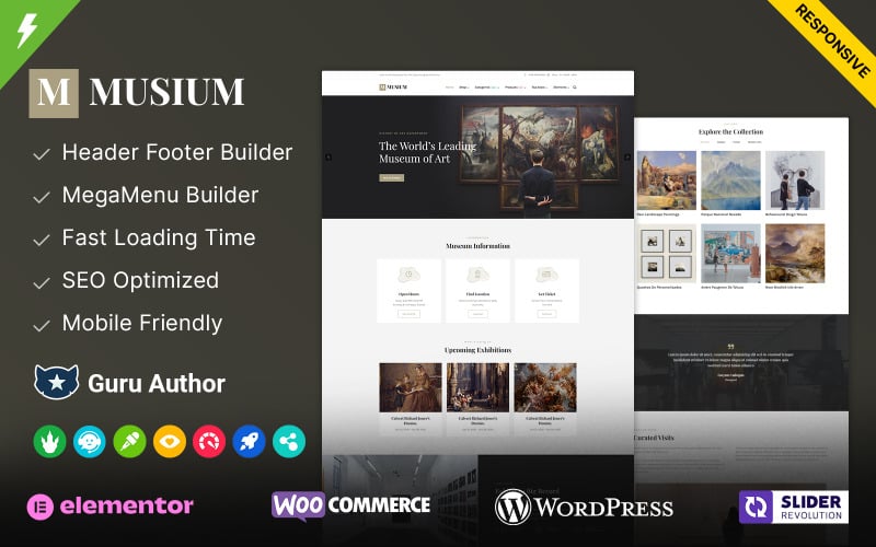 Musium - Art Gallery and Museum WordPress Theme Musium - Art Gallery and Museum WordPress Theme