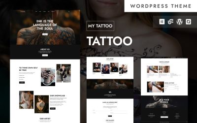 My Tattoo - Tattoo Studio And Body Art WordPress Elementor Theme