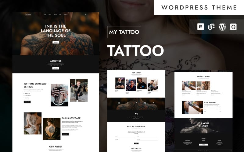 My Tattoo - Tattoo Studio And Body Art WordPress Elementor Theme My Tattoo - Tattoo Studio And Body Art WordPress Elementor Theme