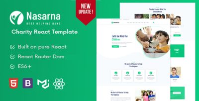Nasarna - Charity React Template