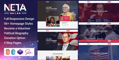 Neta - Election Campaign  And Political Candidate  HTML Template