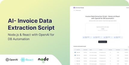 PDF Invoice Data Extraction to MongoDB - Node.js & React with OpenAI