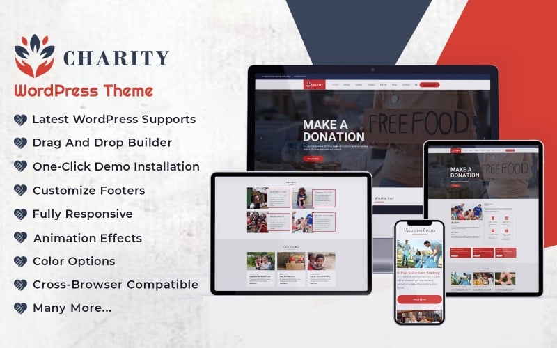Non-profit and Charity WordPress Theme With Content Generator Non-profit and Charity WordPress Theme With Content Generator