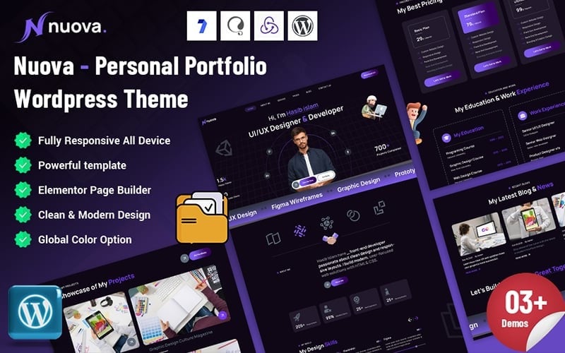 Nuova - Personal Portfolio WordPress Theme Nuova - Personal Portfolio WordPress Theme