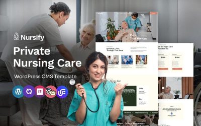 Nursify - Senior Care And Hospital Multipurpose WordPress One Page Template