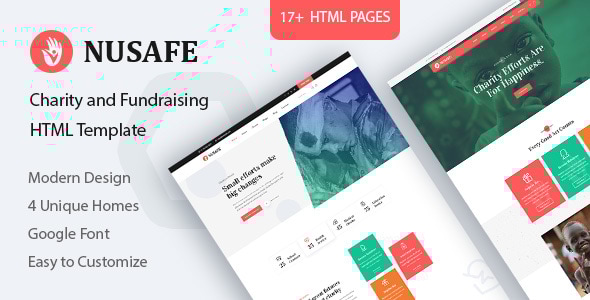 Nusafe - Charity HTML Template Nusafe - Charity HTML Template