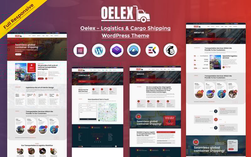 Oelex - Logistics & Cargo Shipping WordPress Theme Oelex - Logistics & Cargo Shipping WordPress Theme
